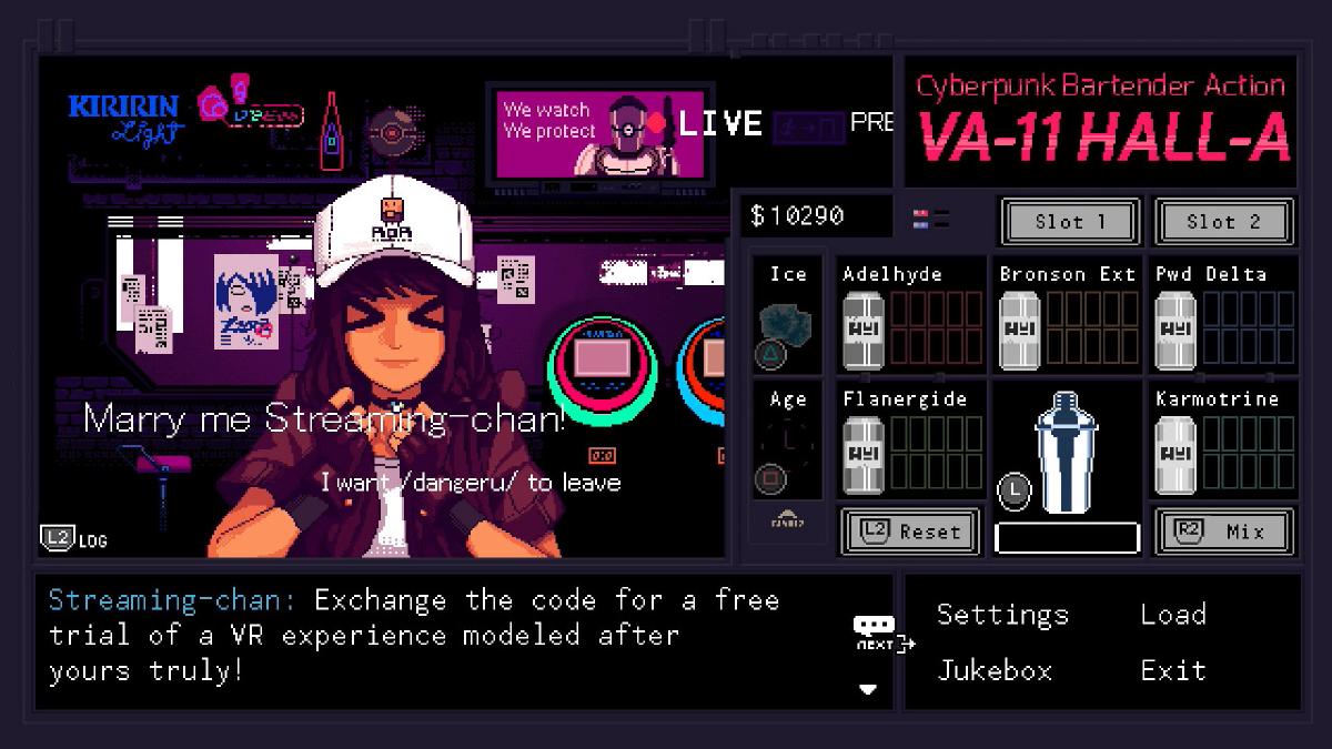 VA-11 Hall-A: Cyberpunk Bartender Action