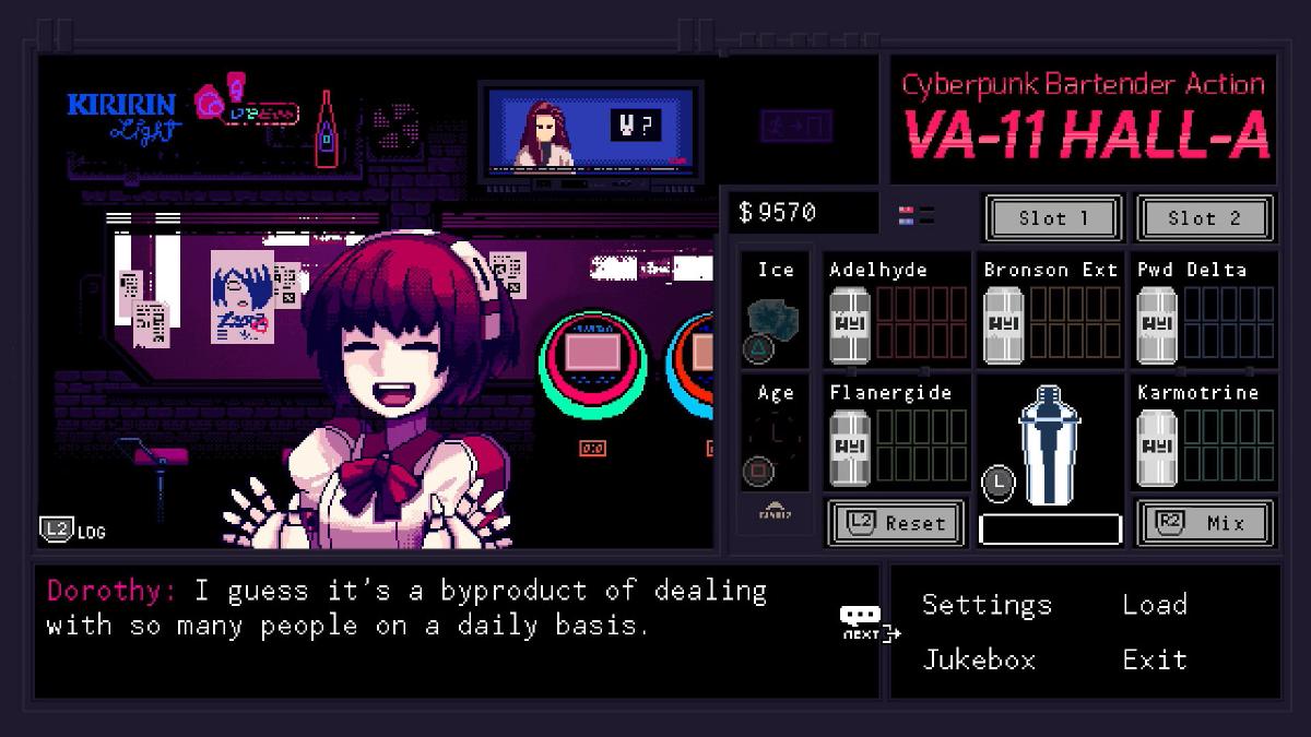 VA-11 Hall-A: Cyberpunk Bartender Action